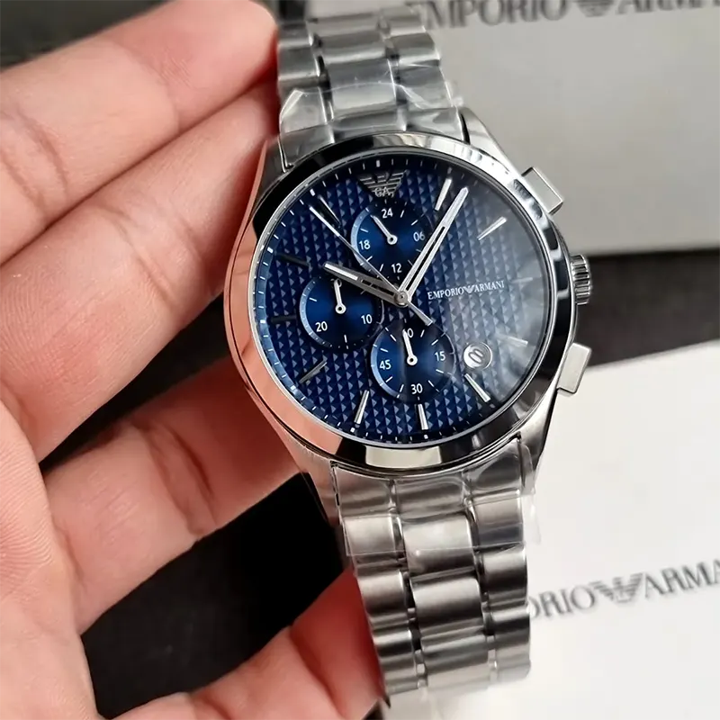 Emporio Armani Paolo Chrono Stainless Steeel Men's Watch- AR11528